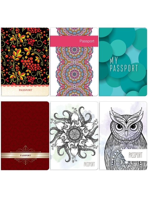 Обложка для паспорта OfficeSpace фотопечать, ПВХ, 