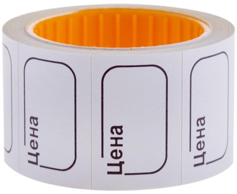 Ценник малый OfficeSpace, 30*20мм, белый, 200шт./рулон, 5 шт.