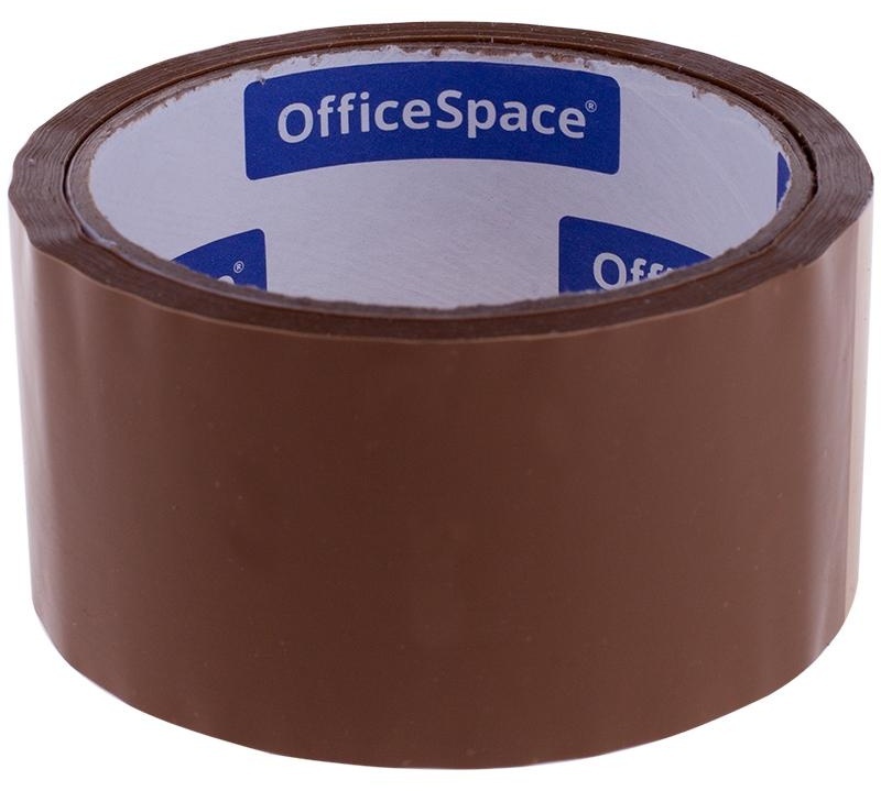 Клейкая лента упаковочная OfficeSpace, 48мм*40м, 38мкм, темная, ШК