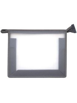 Папка для тетрадей 1 отделение А5 ArtSpace, прозрачная/серая, пластик, на молнии