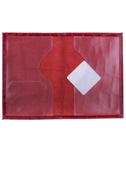 Обложка для паспорта OfficeSpace кожа, бордо, 