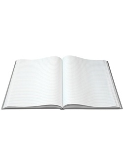 Книга учета OfficeSpace, А4, 96л., линия, 200*290мм, бумвинил, блок офсетный