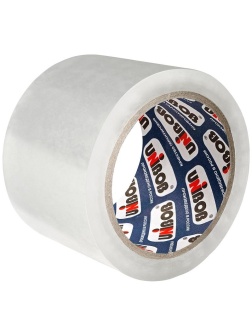 Клейкая лента упаковочная Unibob, 72мм*66м, 45мкм