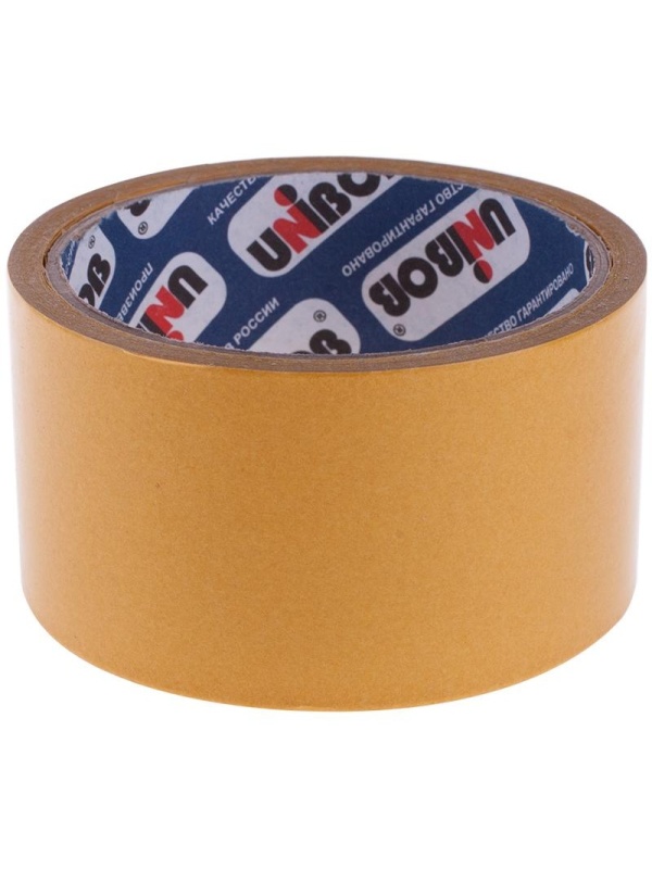 Клейкая лента двусторонняя Unibob, 50мм*10м, полипропилен