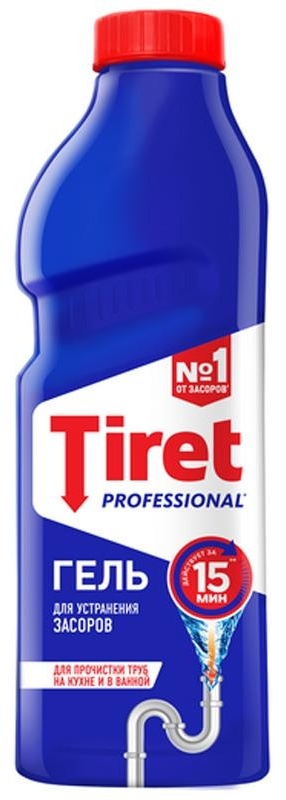 Средство для устранения засоров Tiret, гель, 1л