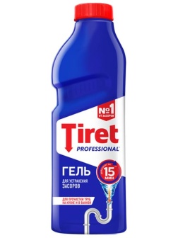 Средство для устранения засоров Tiret, гель, 1л