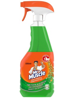 Средство для мытья стекол Mr.Muscle с нашатырным спиртом 