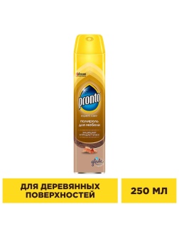 Полироль для мебели Pronto Классик для деревянных поверхностей, аэрозоль, 250мл