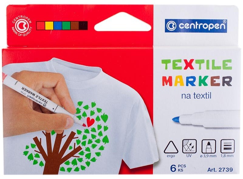 Набор маркеров для ткани Centropen 