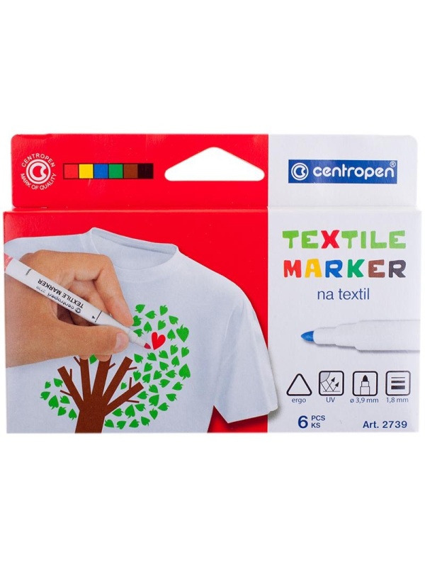 Набор маркеров для ткани Centropen 