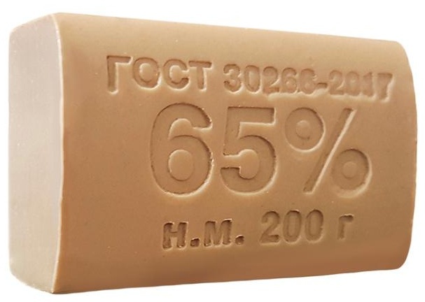 Мыло хозяйственное 65% ММЗ, без обертки, 200г