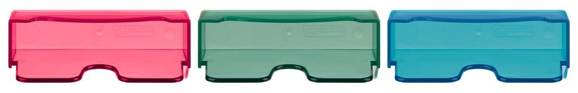 Подставка для визиток настольная СТАММ, 40*100мм, пастельные цвета, ассорти