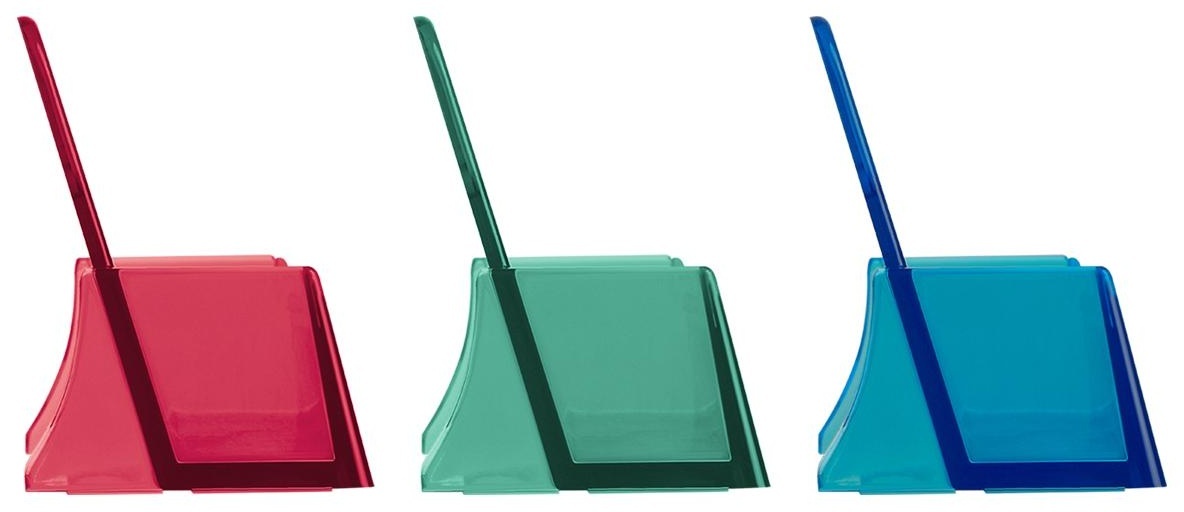 Подставка для визиток настольная СТАММ, 40*100мм, пастельные цвета, ассорти