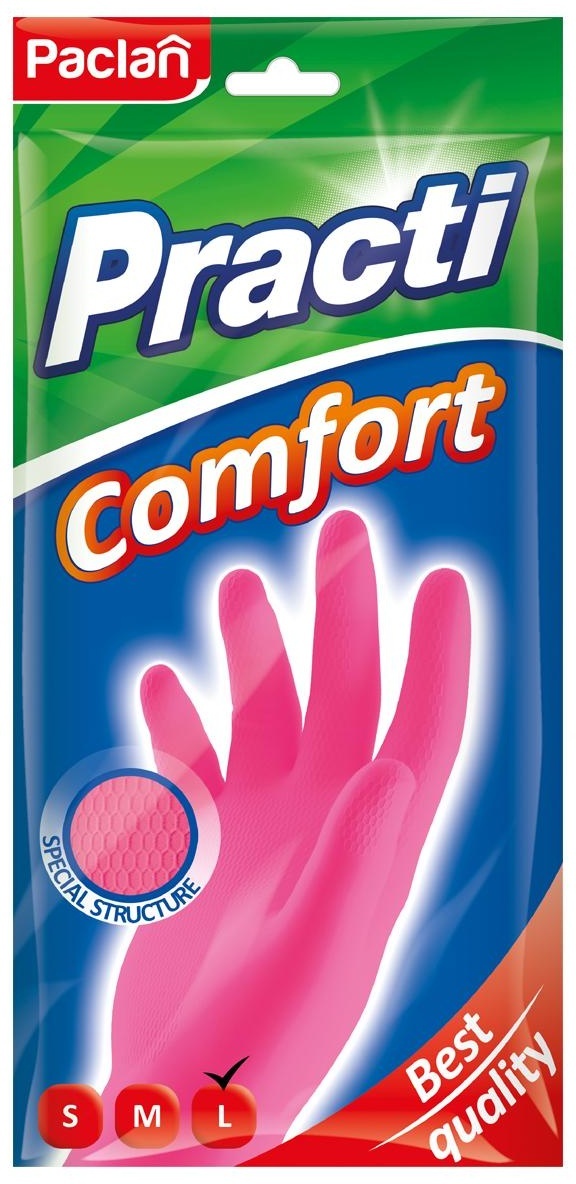 Перчатки резиновые хозяйственные Paclan 