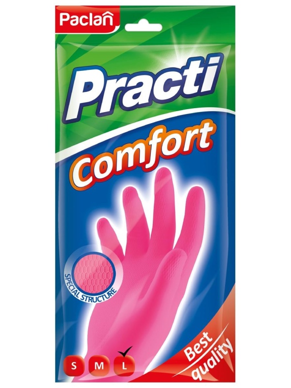 Перчатки резиновые хозяйственные Paclan 