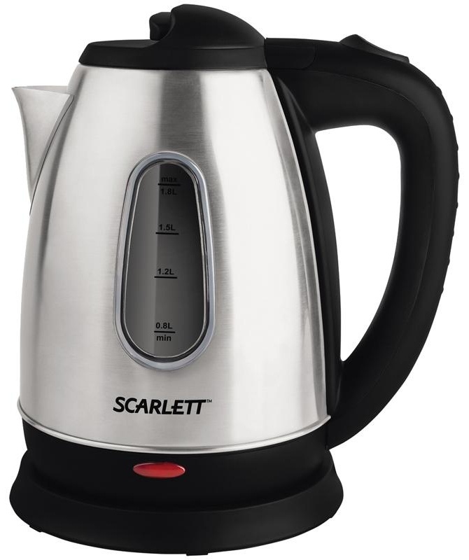 Чайник электрический Scarlett SC-EK21S20, 1,8л, 1600Вт, нержавеющая сталь