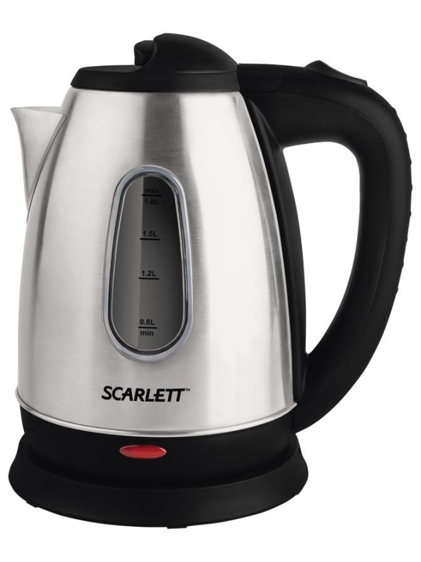 Чайник электрический Scarlett SC-EK21S20, 1,8л, 1600Вт, нержавеющая сталь