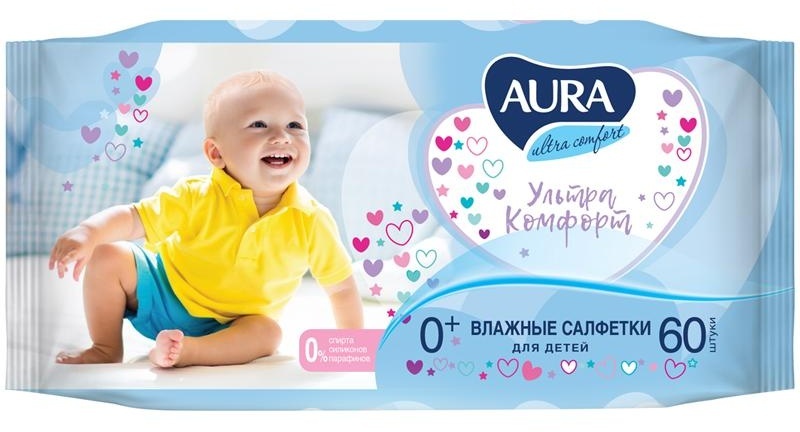 Салфетки влажные Aura 