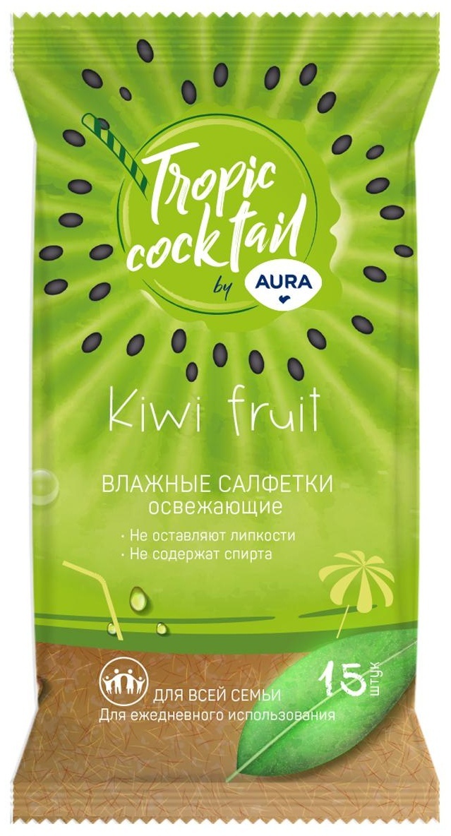 Салфетки влажные Aura 