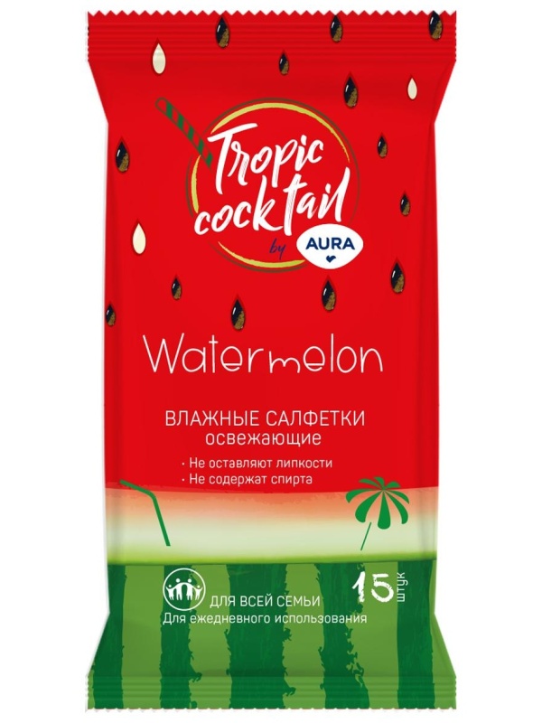 Салфетки влажные Aura 