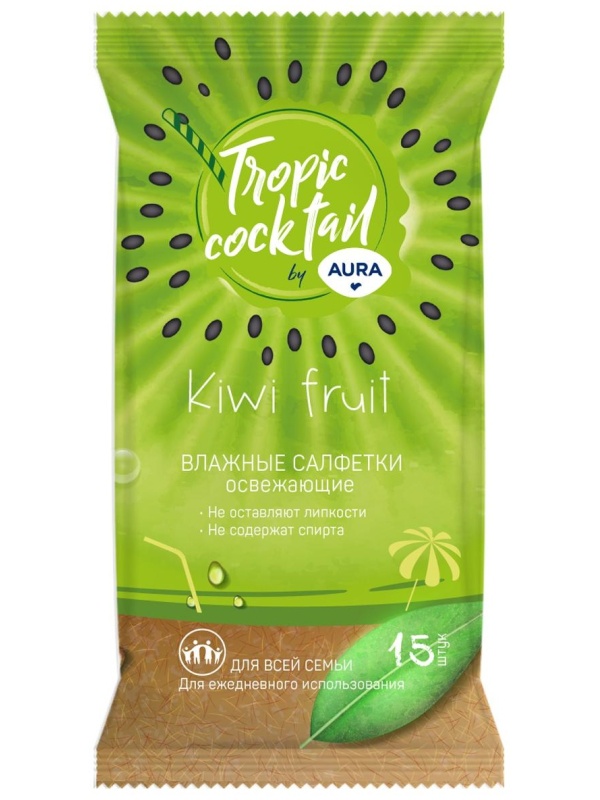 Салфетки влажные Aura 