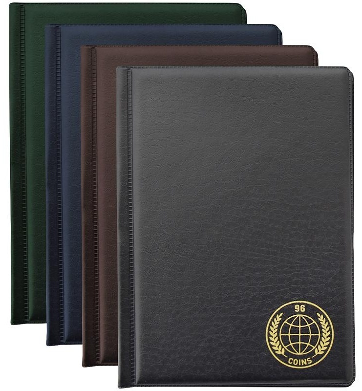 Альбом для монет OfficeSpace 125*175, на 96 монет, 6 листов, ПВХ