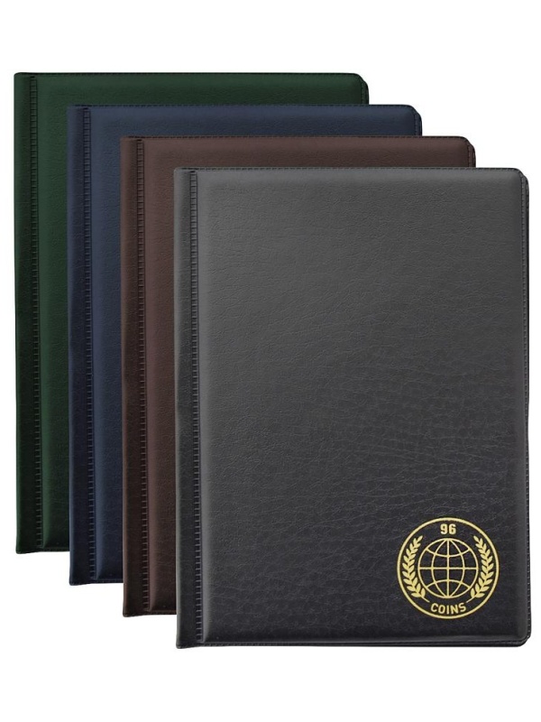 Альбом для монет OfficeSpace 125*175, на 96 монет, 6 листов, ПВХ