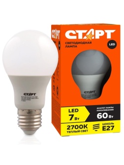 Лампа светодиодная Старт LED, серия 