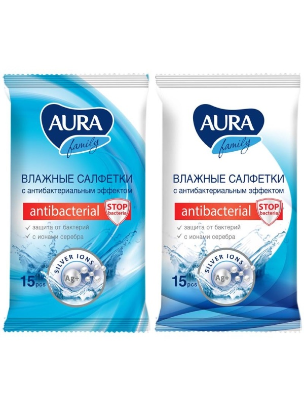 Салфетки влажные Aura 
