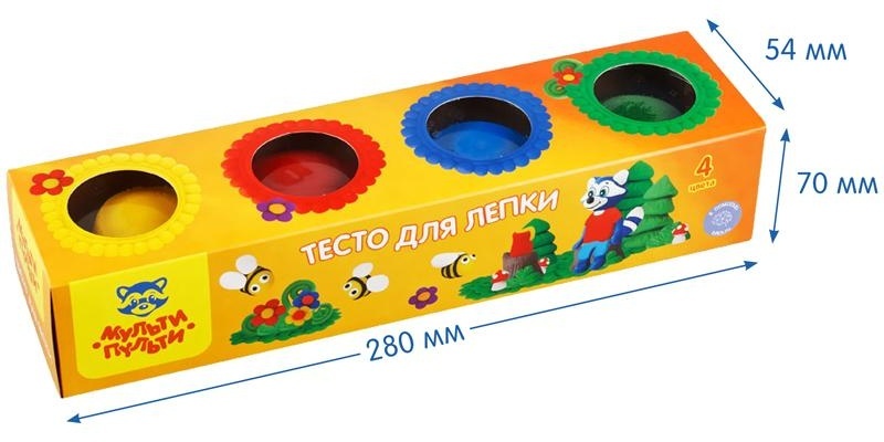 Тесто для лепки Мульти-Пульти 