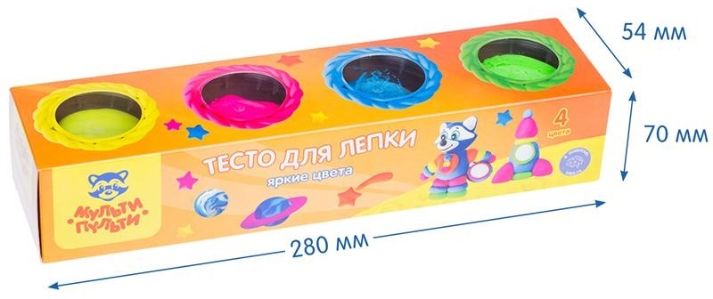 Тесто для лепки Мульти-Пульти 
