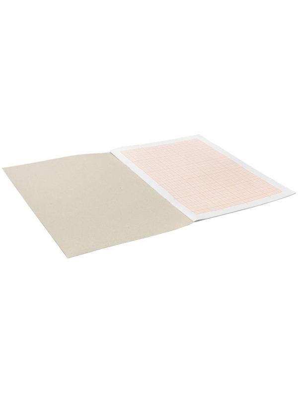 Бумага масштабно-координатная OfficeSpace, А4 16л., оранжевая, на скрепке