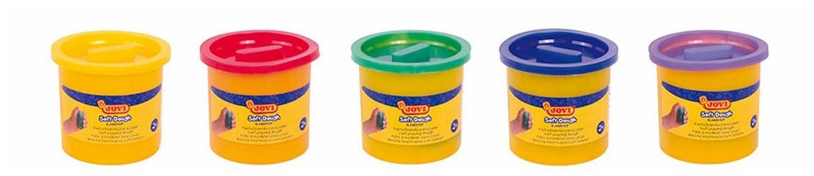 Тесто для лепки JOVI, 05 цветов*110г, картон
