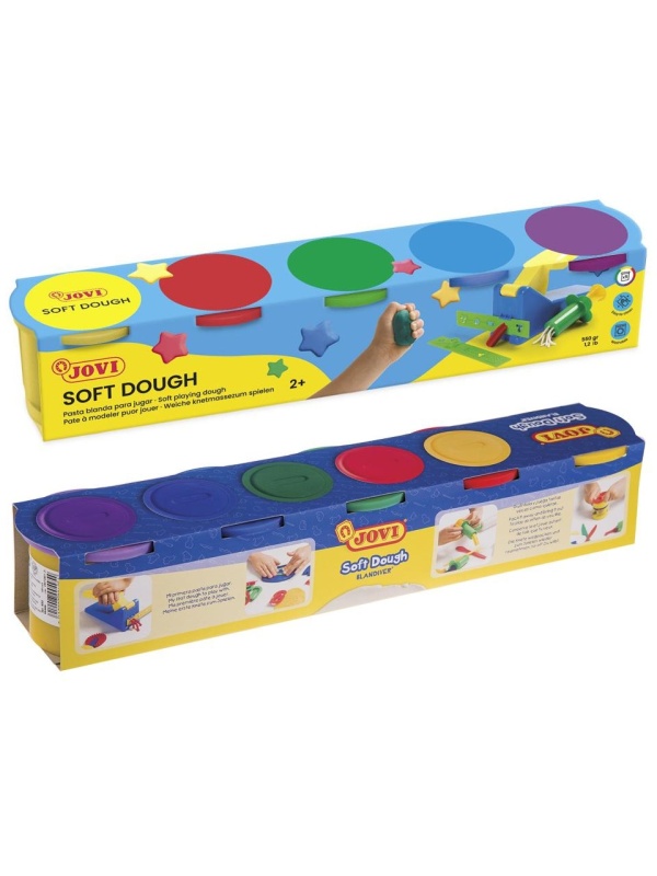 Тесто для лепки JOVI, 05 цветов*110г, картон