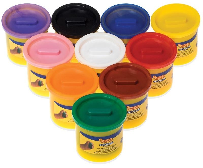 Тесто для лепки JOVI, 10 цветов*110г, картон