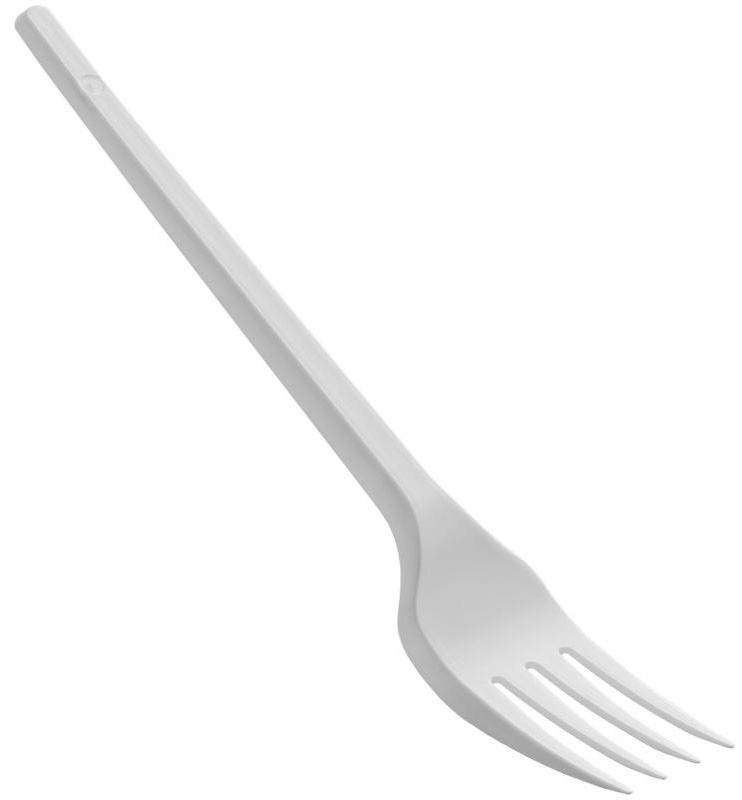 Вилки одноразовые OfficeClean, набор 100шт., эконом, ПС, белые, 16,5см