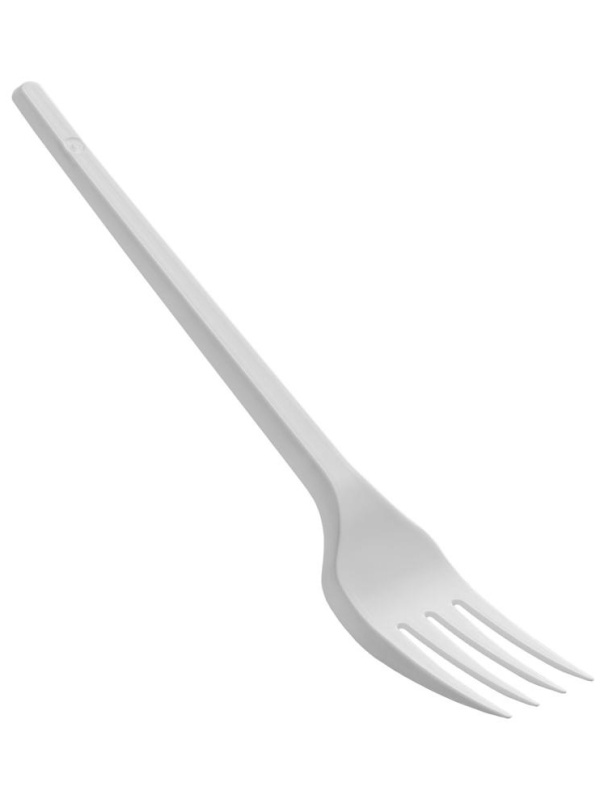 Вилки одноразовые OfficeClean, набор 100шт., эконом, ПС, белые, 16,5см