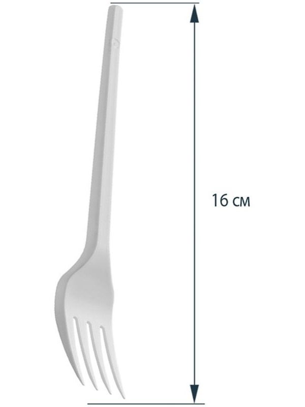 Вилки одноразовые OfficeClean, набор 100шт., эконом, ПС, белые, 16,5см