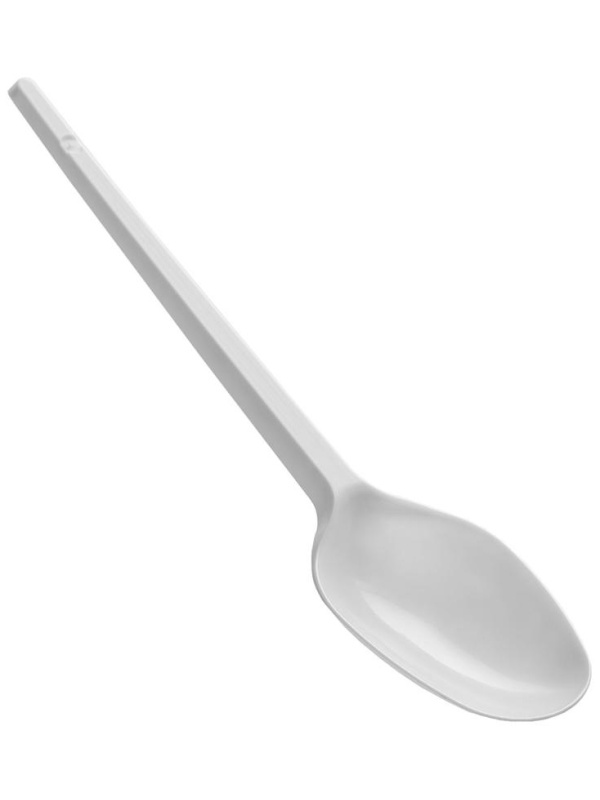 Ложки одноразовые столовые OfficeClean, набор 100шт., эконом, ПС, белые, 16,5см