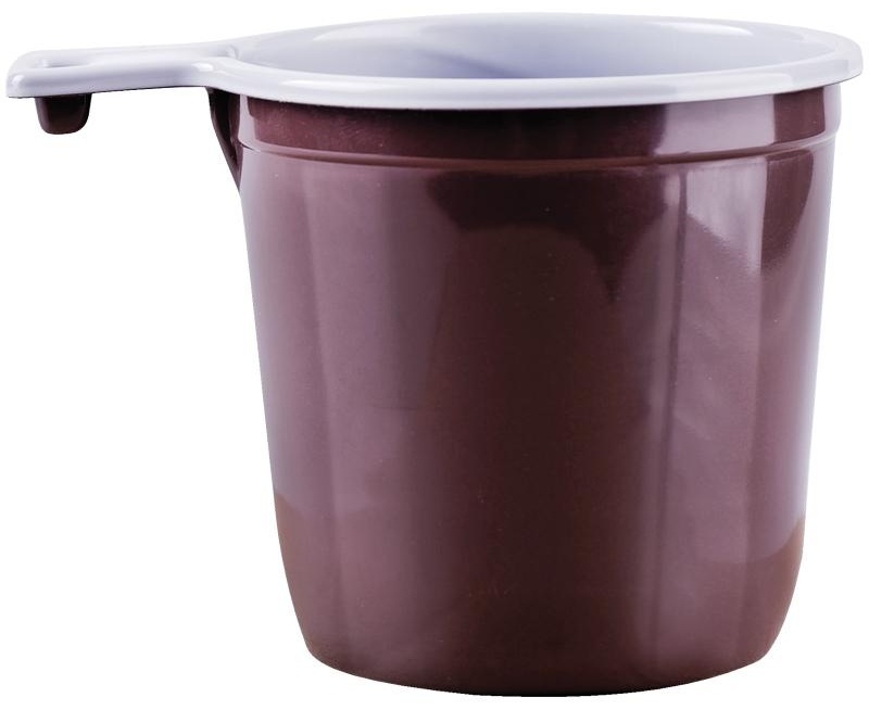 Чашки одноразовые для кофе OfficeClean 200мл, набор 50шт., эконом, ПП, бело-коричневые, хол/гор