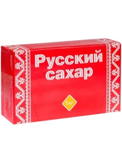 Сахар-рафинад Русский сахар, 1кг, картонная коробка