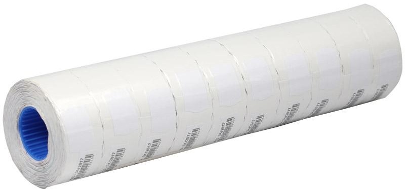 Этикет-лента OfficeSpace, 26*16мм, волна, белая, 800 этикеток