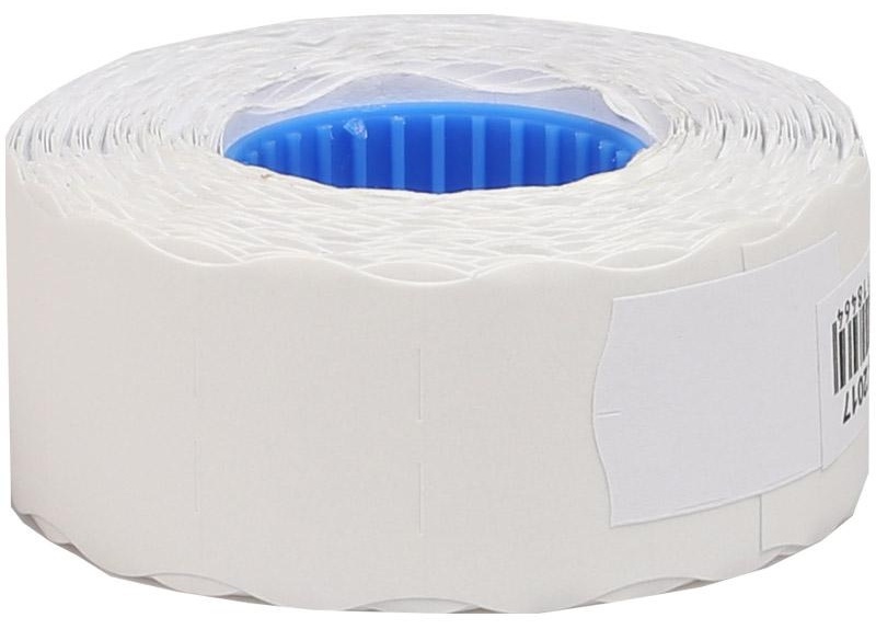 Этикет-лента OfficeSpace, 26*16мм, волна, белая, 800 этикеток