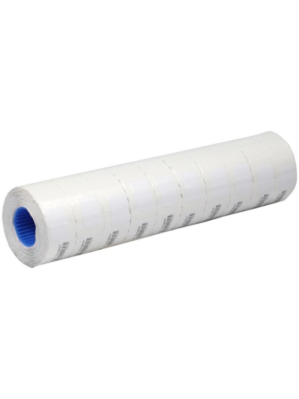 Этикет-лента OfficeSpace, 26*16мм, волна, белая, 800 этикеток