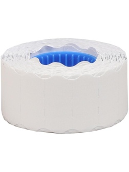 Этикет-лента OfficeSpace, 26*12мм, волна, белая 800 этикеток