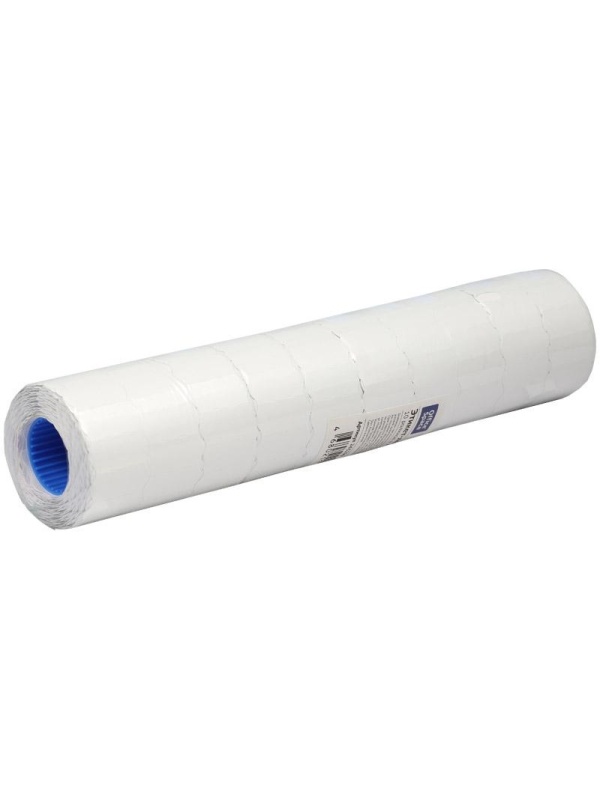 Этикет-лента OfficeSpace, 26*12мм, волна, белая 800 этикеток