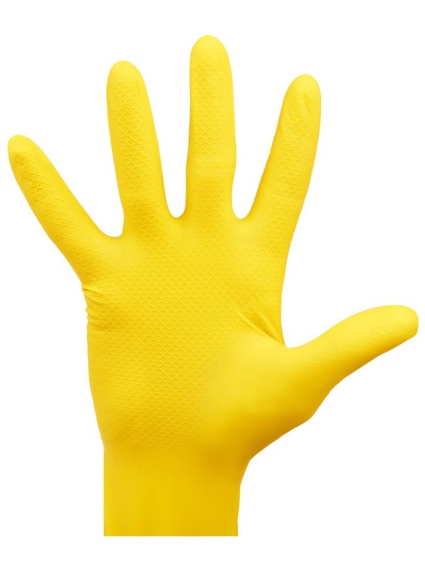 Перчатки резиновые хозяйственные OfficeClean Универсальные, разм. М, желтые, пакет с европодвесом
