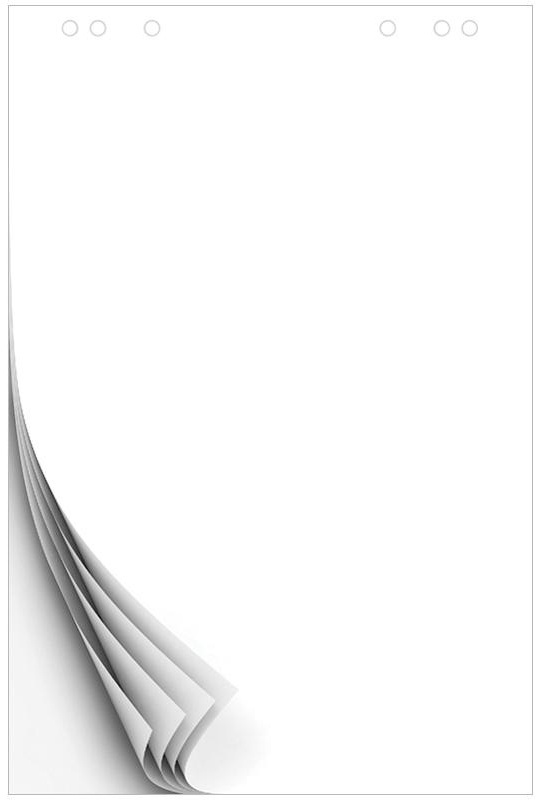 Блокнот для флипчарта OfficeSpace 67,5*98см, 10л., белый, 80г/м2