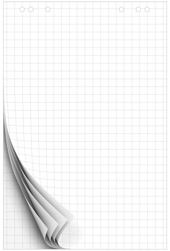 Блокнот для флипчарта OfficeSpace 67,5*98см, 10л., клетка, 80г/м2