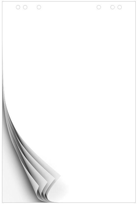 Блокнот для флипчарта OfficeSpace 60*90см, 20л., белый, бюджет